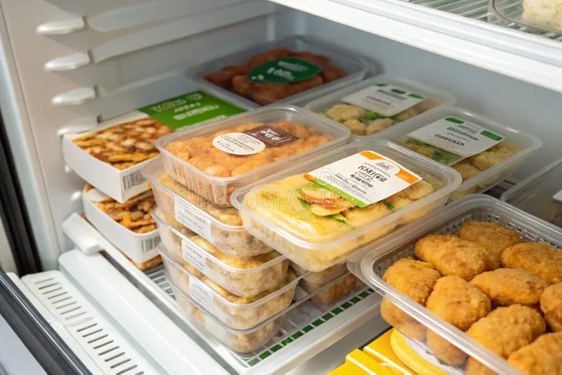 Menú semanal organizado con comidas congeladas